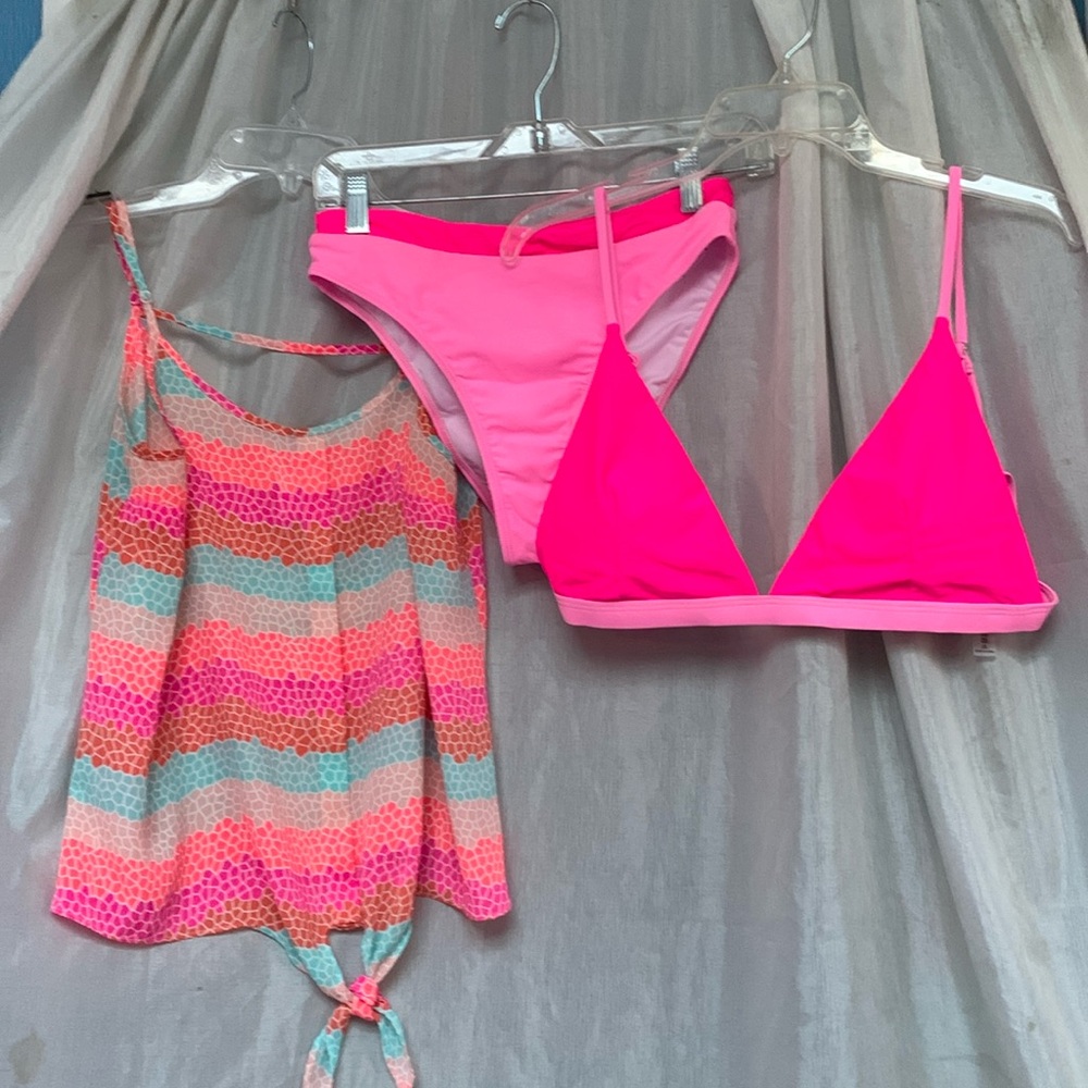 Hot pink bikini combo
